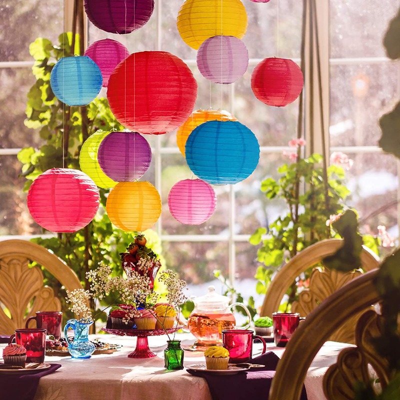 Event Party Shop - Linternas de Papel Verde Frijol 4