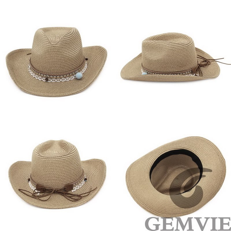 GEMVIE Sombrero de Paja Estilo - Paper Straw Color reseña y precio