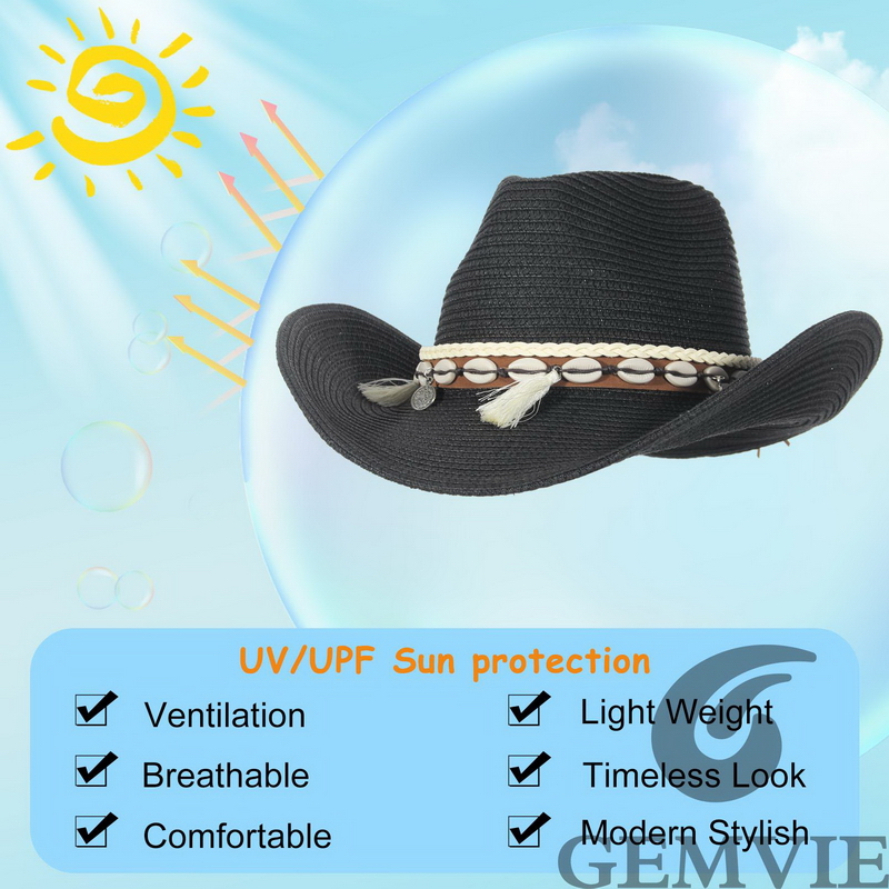 GEMVIE Sombrero de Paja Estilo - Paper Straw Color reseña y precio