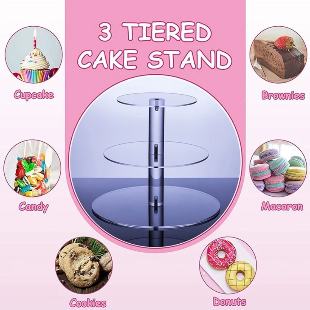 Soporte acrílico transparente  - Cupcake Stand Tier reseña y precio