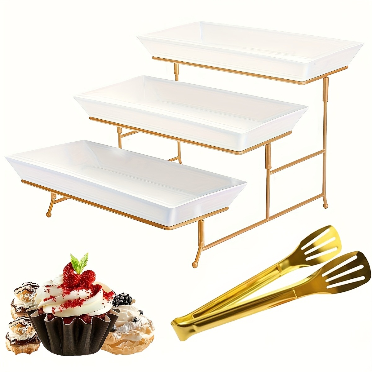 Soporte de Servicio Escalonado - Cupcake Stand Tier reseña y precio