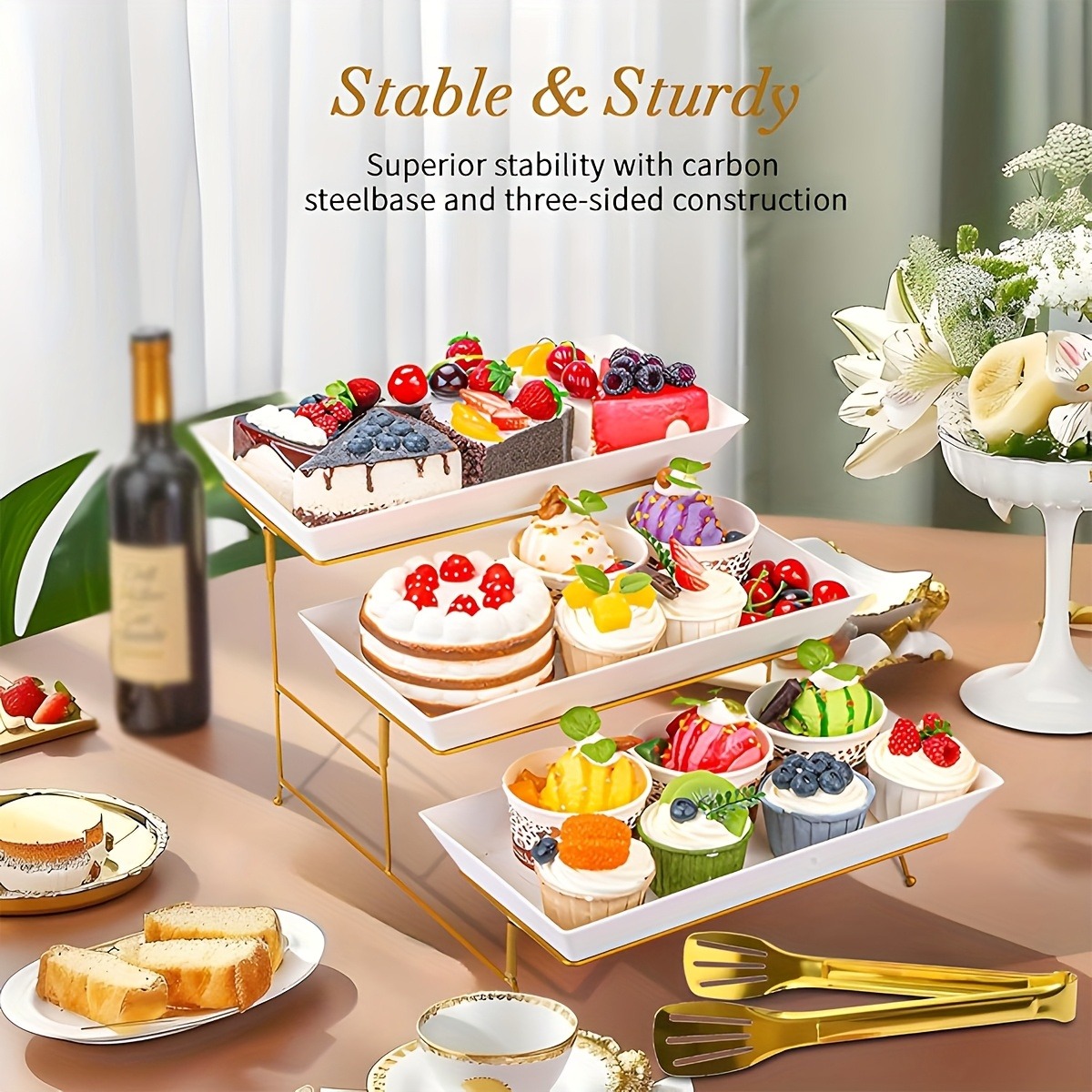Soporte de Servicio Escalonado - Cupcake Stand Tier reseña y precio