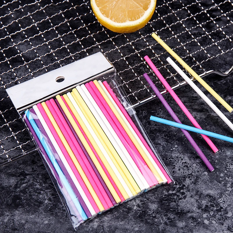 100 unids/lote palitos de piru - Paper Straw Color reseña y precio