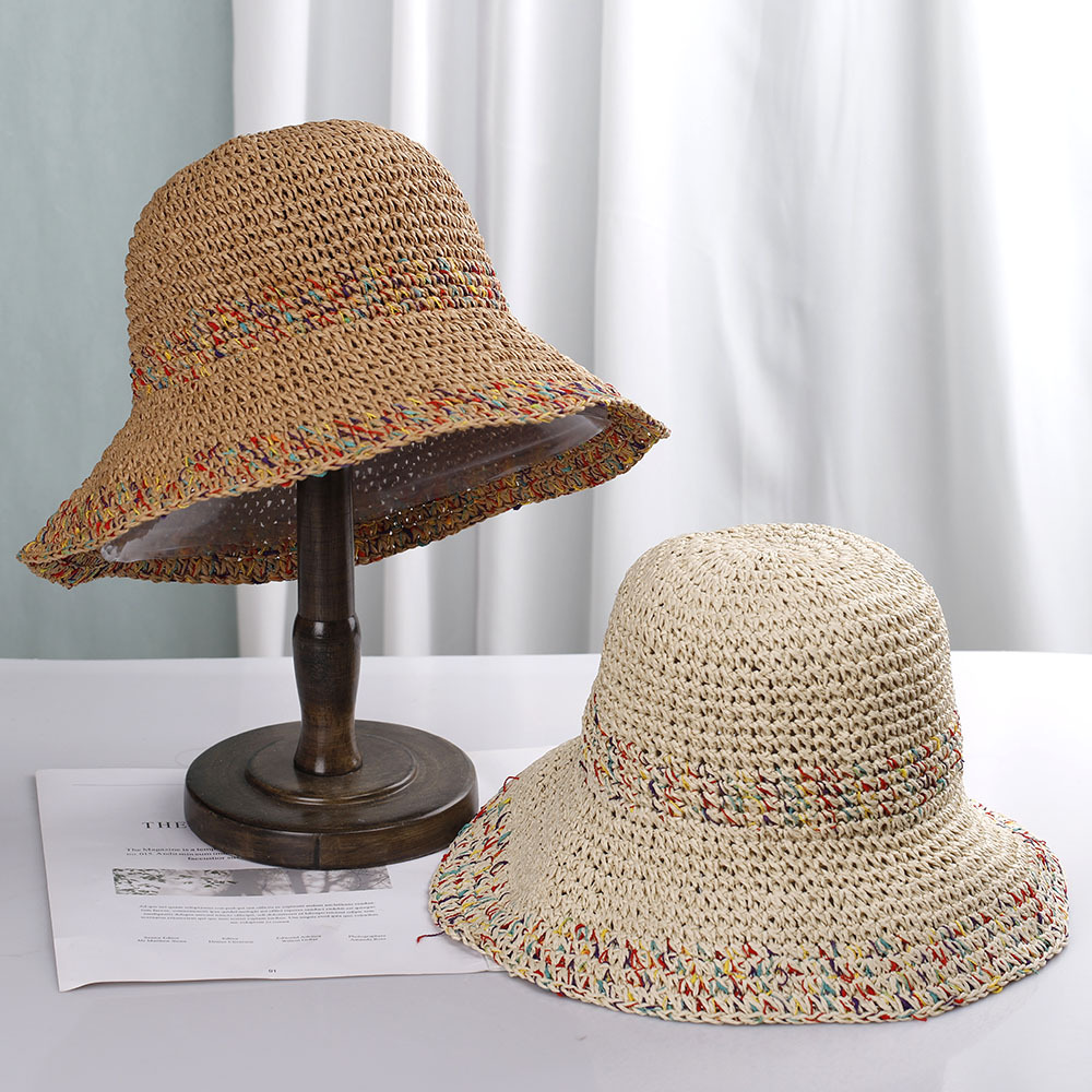 Sombrero de paja de estilo boh - Paper Straw Color reseña y precio