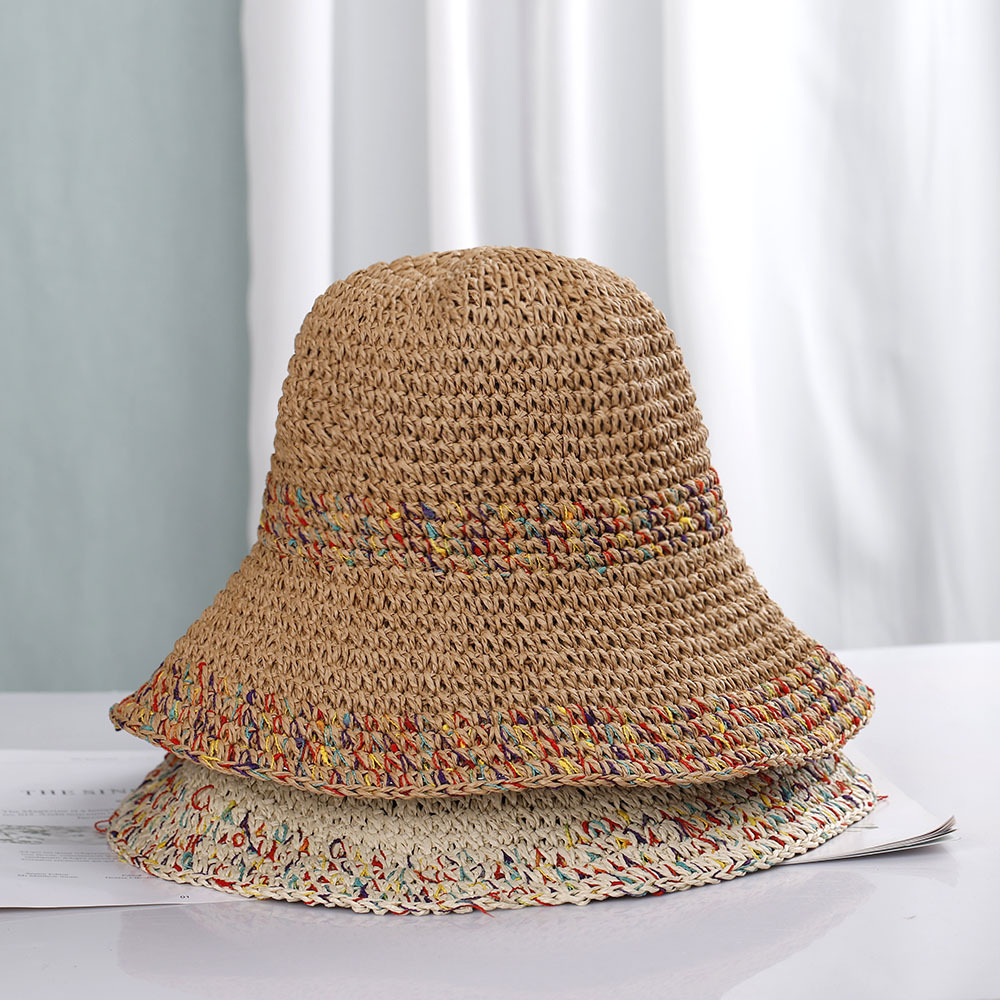 Sombrero de paja de estilo boh - Paper Straw Color reseña y precio